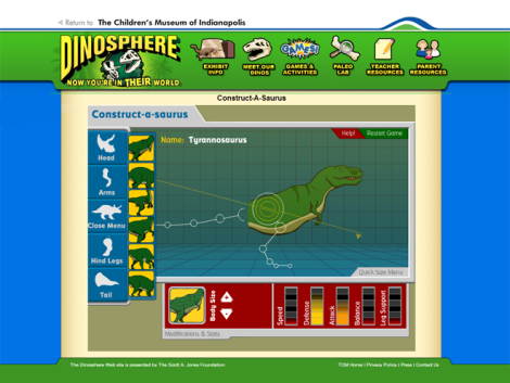 Construct-a-saurus Science Game
