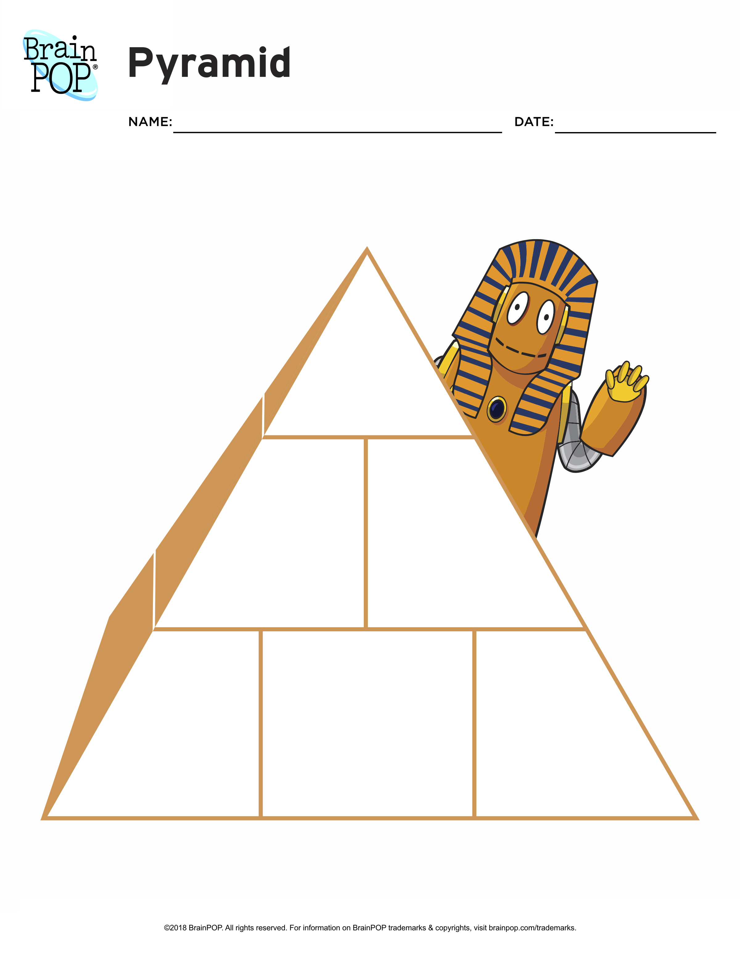 Graphic Organizer Pyramid Storyboard By Worksheet Tem 5529