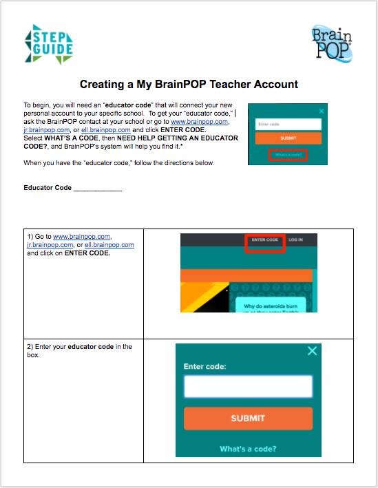 brainpop login information brainpop login information