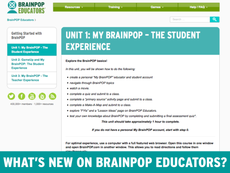 BrainPOP Educators’ Self-Guided Overview Course