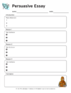 persuasive essay graphic organizer brainly