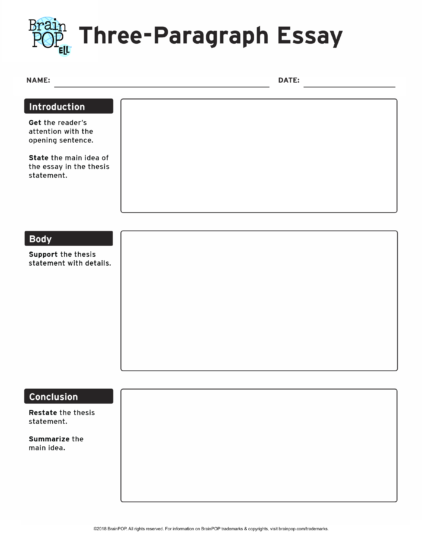 graphic organizers for writing college essays