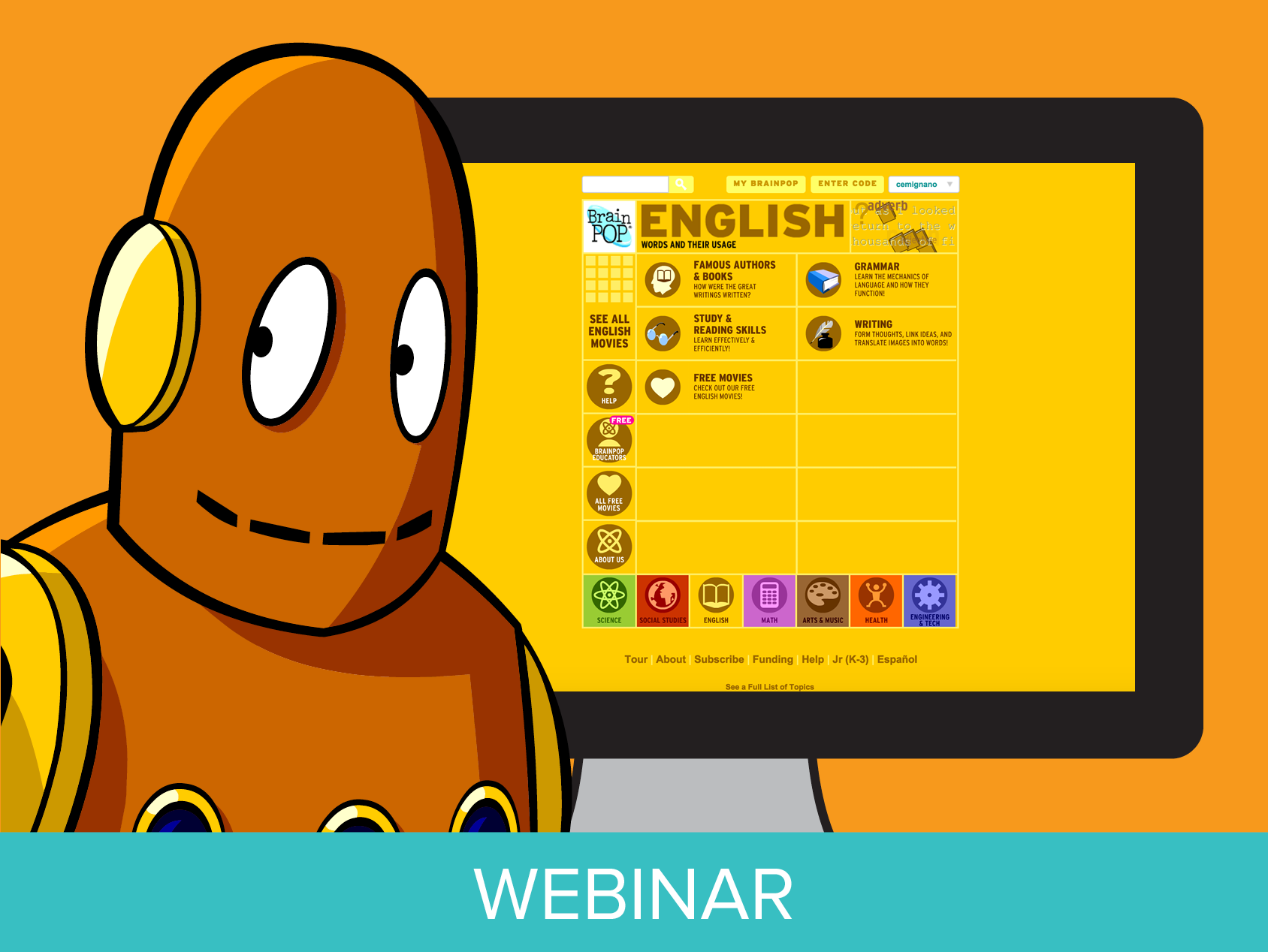 Supporting ELA with BrainPOP