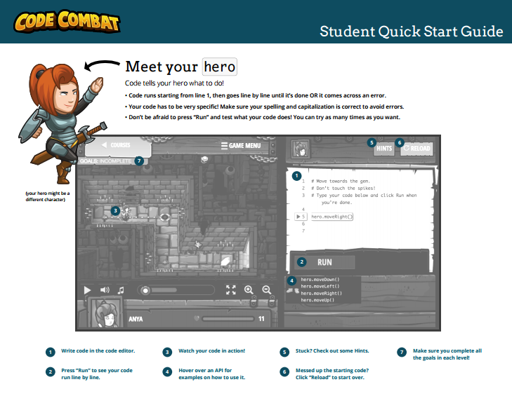 Codecombat Ogre Encounter Quick Start Guide Brainpop Educators