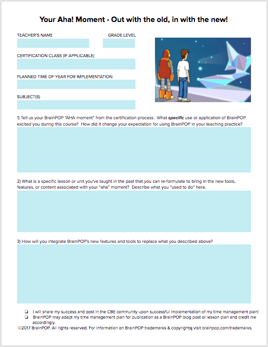 Aha Moment Template | BrainPOP Educators